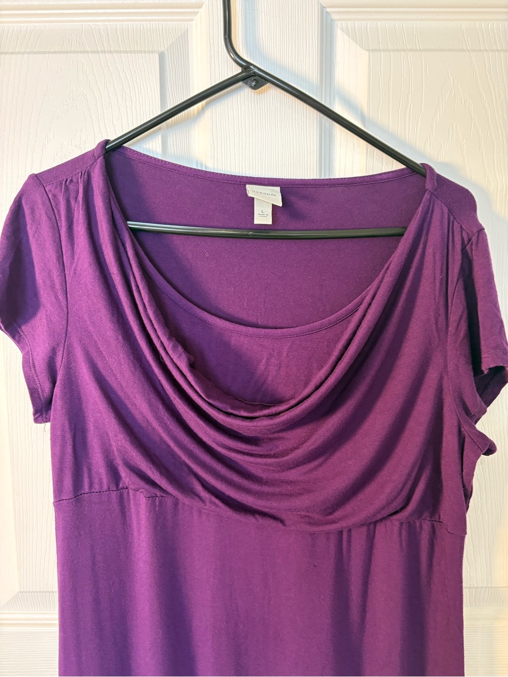 Merona Purple Cowl-Neck Midi Dress - Picture 4 of 5